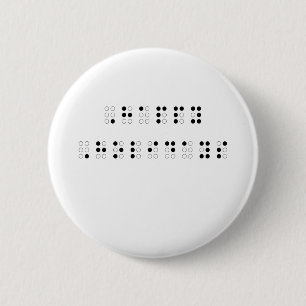 Happy Holidays in Braille Pinback Button