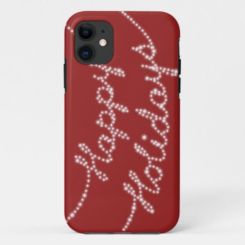 Happy Holidays in Twinkle Lights iPhone 5 Case