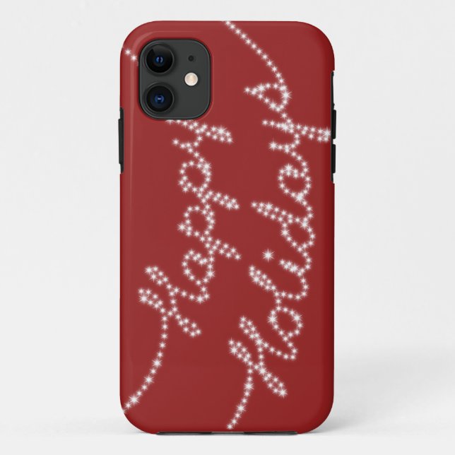 Happy Holidays in Twinkle Lights iPhone 5 Case (Back)