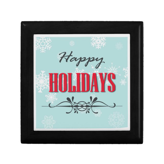 Happy Holidays Jewelry Box (Front)