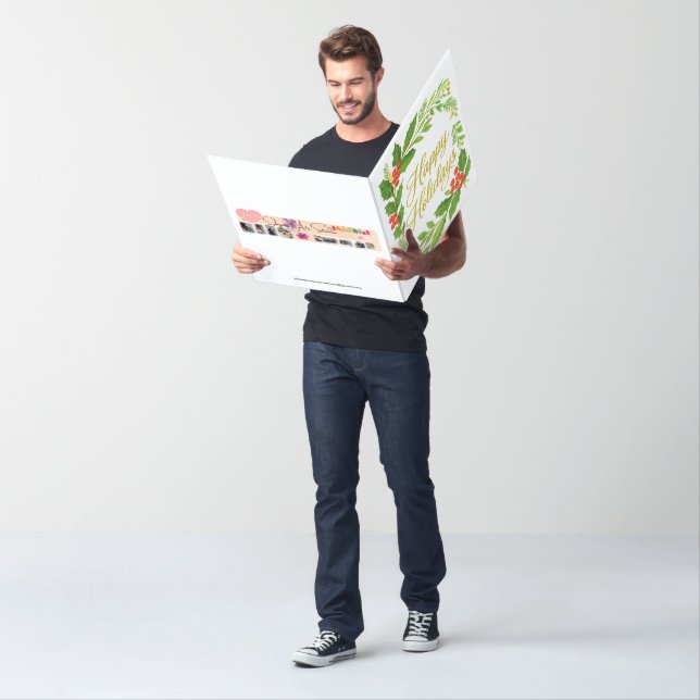 'Happy Holiday's Jumbo Card (In Situ)