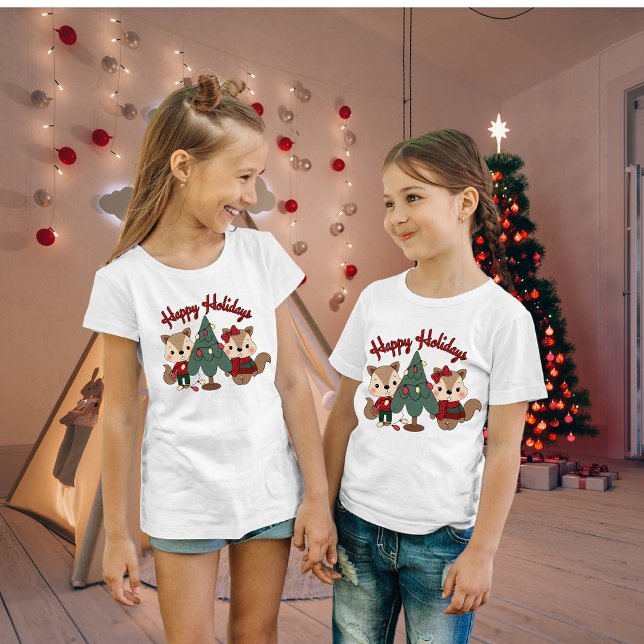 Happy Holidays Kids T-shirt (Creator Uploaded)