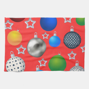 happy holidays kitchen towel