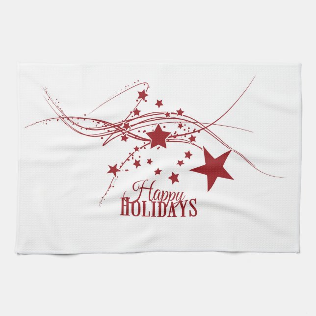 Happy Holidays Kitchen Towel (Horizontal)