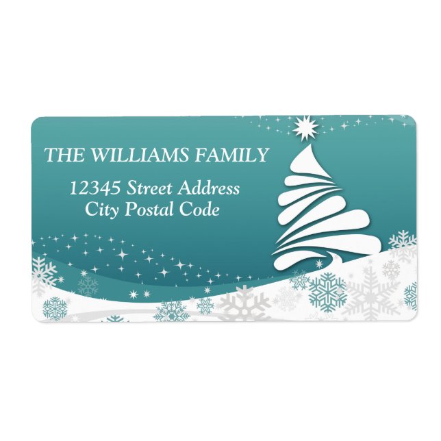 Happy Holidays Label (Front)