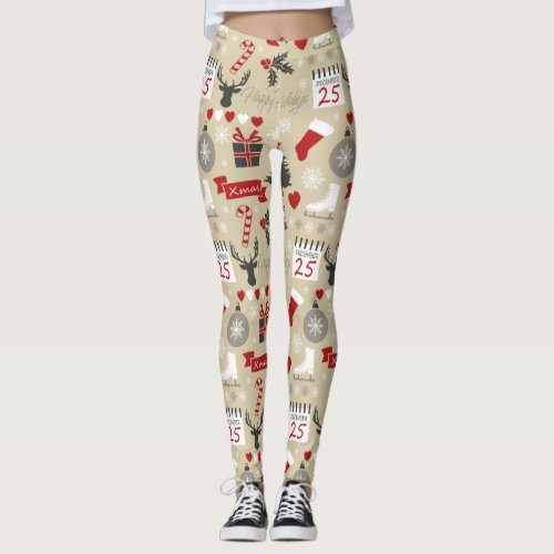 Happy Holidays Leggings