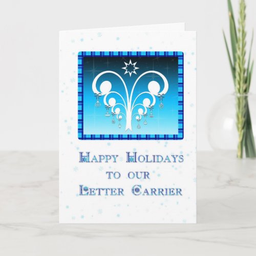 Happy Holidays Letter Carrier Holiday Card