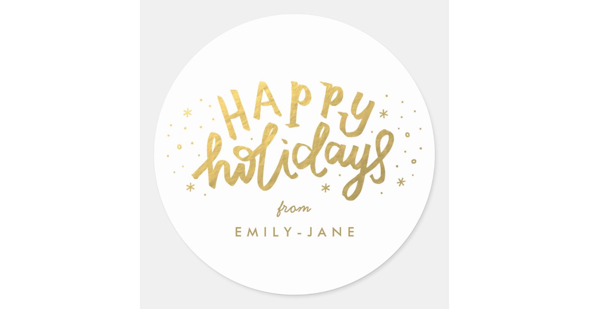 Happy Holidays Sticker