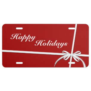 Happy Holidays License Plate