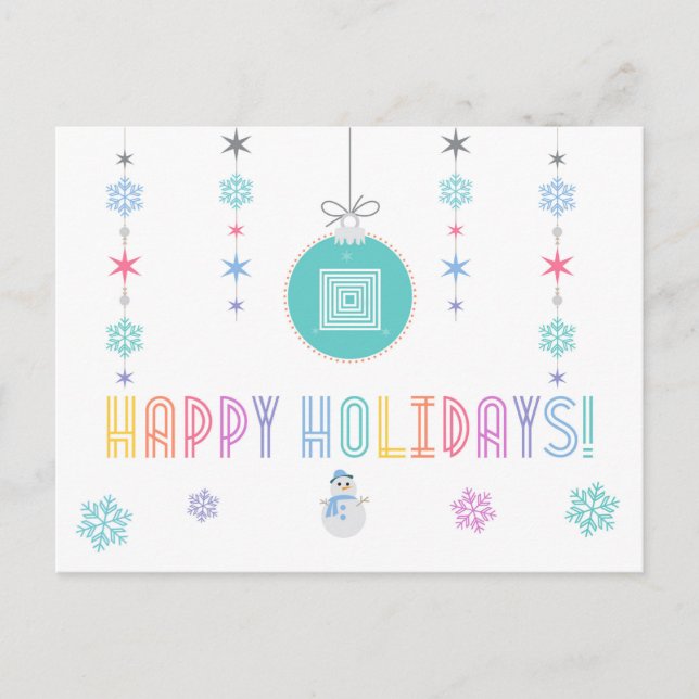 Happy Holidays LLR Lularoe inspired 2 Holiday Postcard (Front)