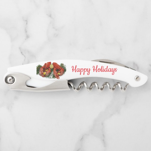 Happy Holidays Lobster Dinner Thunder_Cove Waiter's Corkscrew (Front)