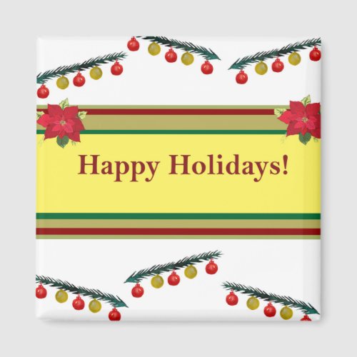 Happy Holidays Magnet