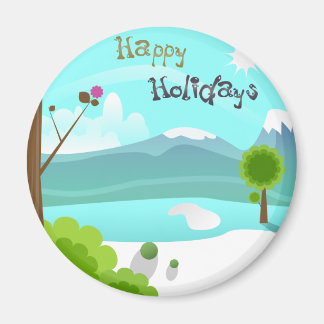 Happy Holidays Magnet