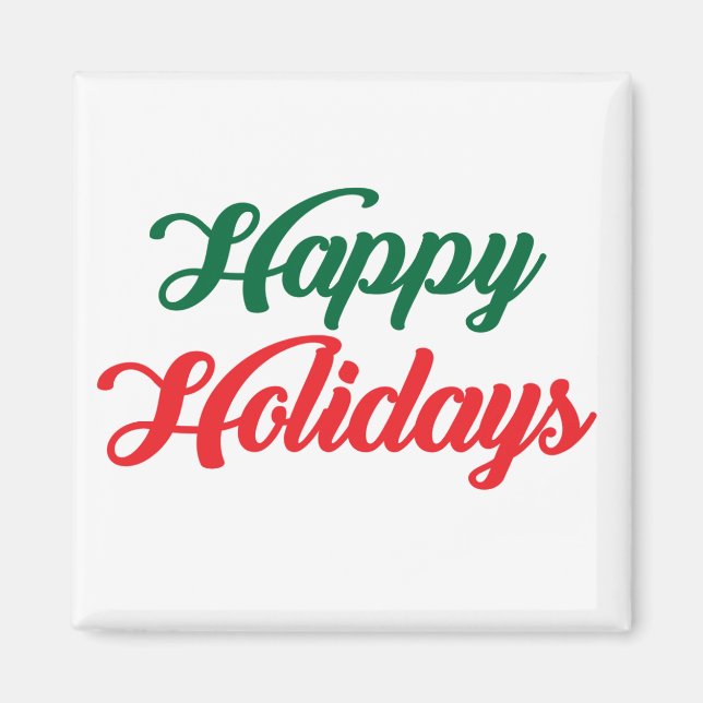 HAPPY HOLIDAYS MAGNET (Front)