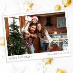 Happy Holidays Magnetic Modern Photo Postcard<br><div class="desc">Happy Holidays Magnetic Modern Family Photo Postcard. Add your photo and create perfect Magnetic Calendar!</div>