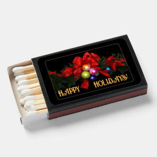 Happy Holidays Matchbox Matchboxes