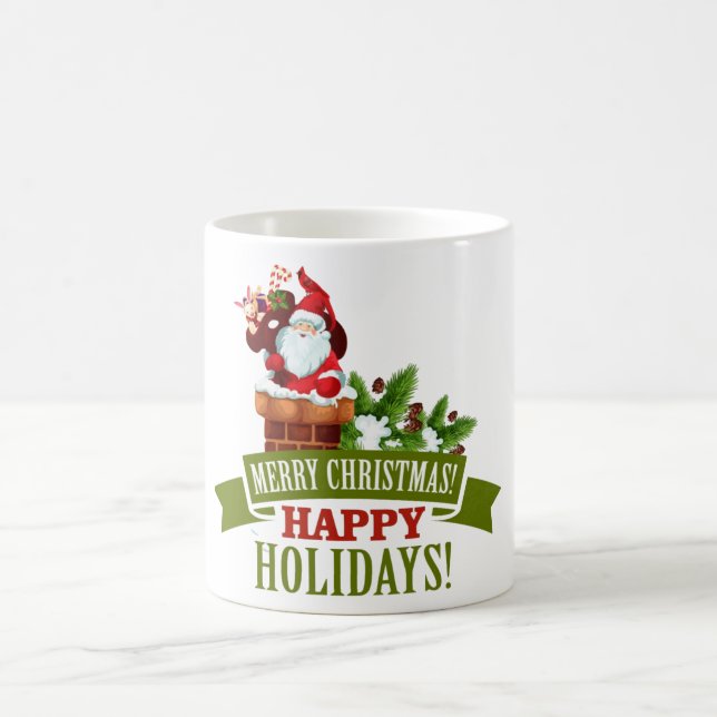 Happy Holidays & Merry Christmas  Coffee Mug (Center)