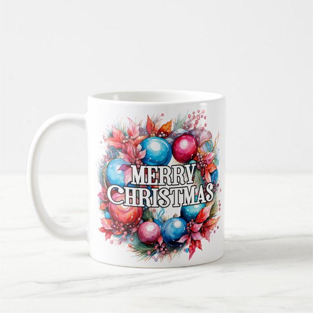 Happy Holidays | Merry Christmas Coffee Mug (Left)