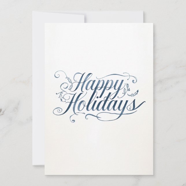 Happy Holidays Merry Christmas Family New Year Card (Front)