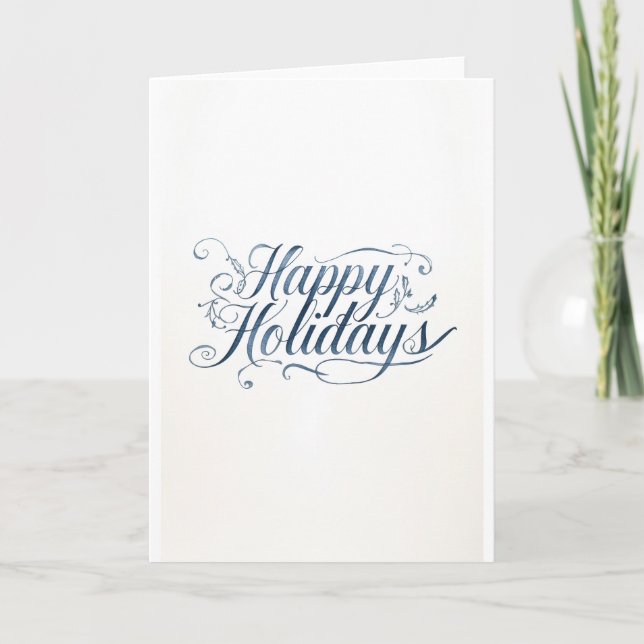 Happy Holidays Merry Christmas Family New Year Card (Front)