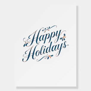 Happy Holidays Merry Christmas Family New Year Foam Board
