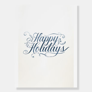 Happy Holidays Merry Christmas Family New Year Foam Board