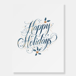 Happy Holidays Merry Christmas Family New Year Foam Board