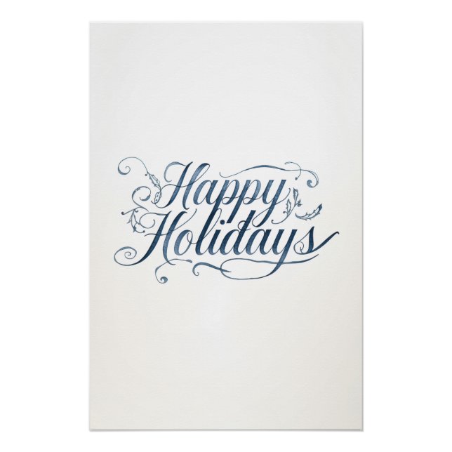 Happy Holidays Merry Christmas Family New Year Poster (Front)