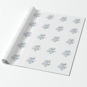 Happy Holidays Merry Christmas Family New Year Wrapping Paper