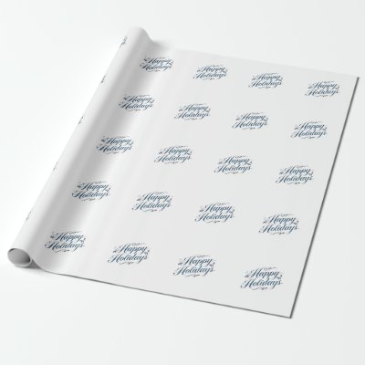 Happy Holidays Merry Christmas Family New Year Wrapping Paper