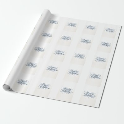 Happy Holidays Merry Christmas Family New Year Wrapping Paper