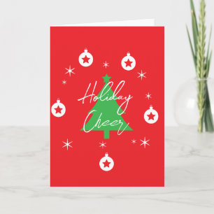 Happy Holidays Merry Christmas New Year Card