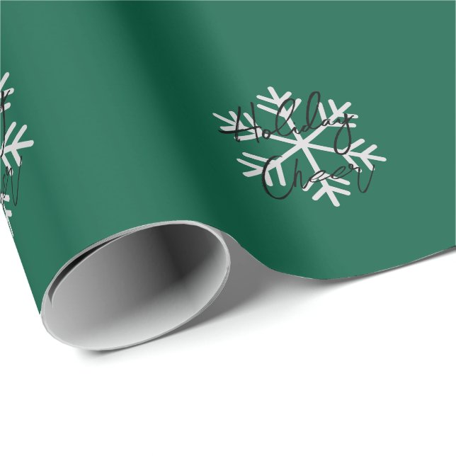 Happy Holidays Merry Christmas New Year Wrapping Paper (Roll Corner)