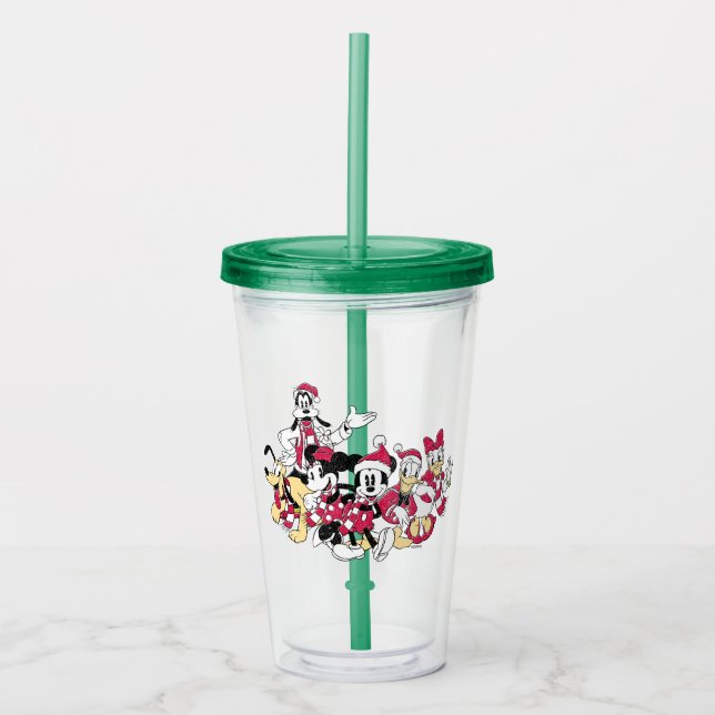 Happy Holidays | Mickey & Friends Christmas Cheer Acrylic Tumbler (Front)