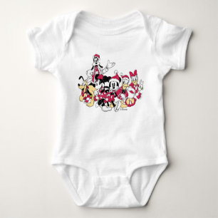 Happy Holidays Mickey & Friends Christmas Cheer Baby Bodysuit
