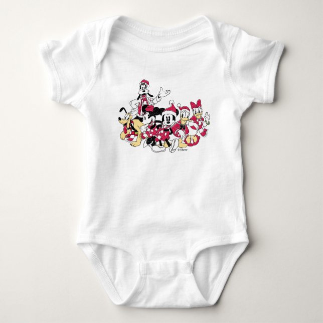 Happy Holidays | Mickey & Friends Christmas Cheer Baby Bodysuit (Front)