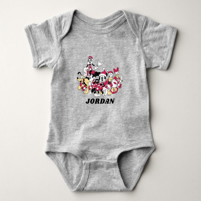 Happy Holidays | Mickey & Friends Christmas Cheer Baby Bodysuit (Front)