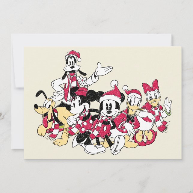 Happy Holidays | Mickey & Friends Christmas Cheer Card (Front)