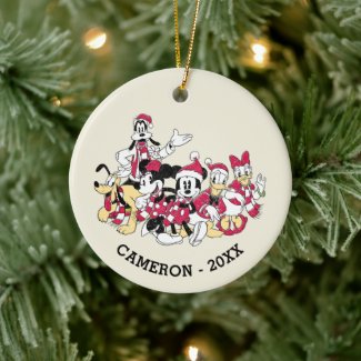 Happy Holidays | Mickey & Friends Christmas Cheer Ceramic Ornament