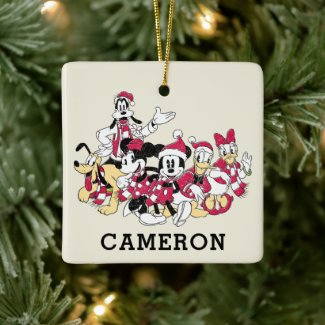 Happy Holidays | Mickey & Friends Christmas Cheer Ceramic Ornament