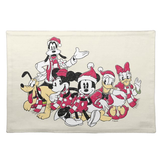 Happy Holidays | Mickey & Friends Christmas Cheer Cloth Placemat (Front)