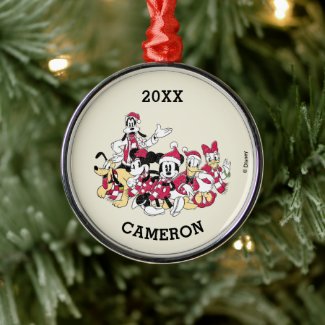 Happy Holidays | Mickey & Friends Christmas Cheer Metal Ornament