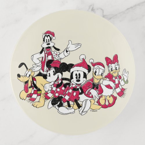 Happy Holidays  Mickey  Friends Christmas Cheer Trinket Tray