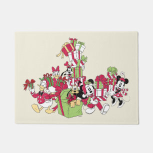 Happy Holidays Mickey & Friends Christmas Gifts Doormat