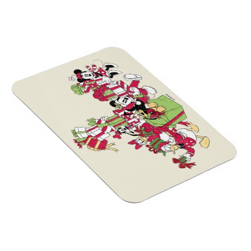 Happy Holidays | Mickey & Friends Christmas Gifts Magnet | Zazzle