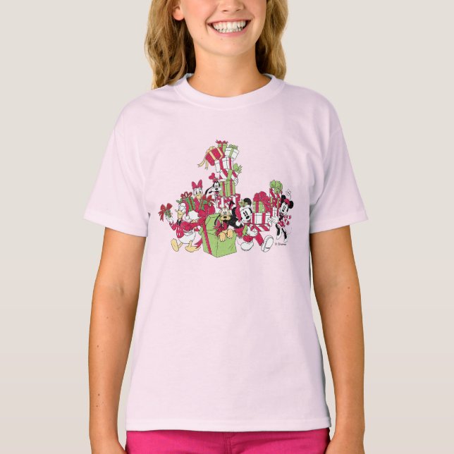 Happy Holidays | Mickey & Friends Christmas Gifts T-Shirt (Front)