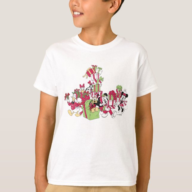 Happy Holidays | Mickey & Friends Christmas Gifts T-Shirt (Front)