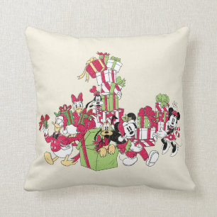 Happy Holidays Mickey & Friends Christmas Gifts Throw Pillow