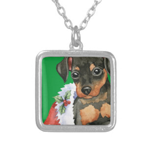 Happy Holidays Min Pin Silver Plated Necklace