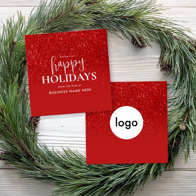 Happy Holidays Mini Business Holiday Card (Creator Uploaded)